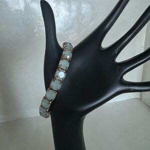 Elegant Gold and Blue Bracelet